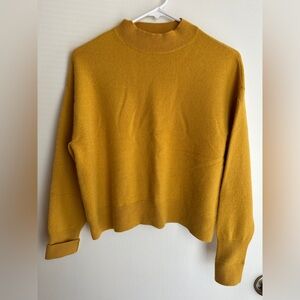Everlane Cashmere Crop Mockneck Size M
